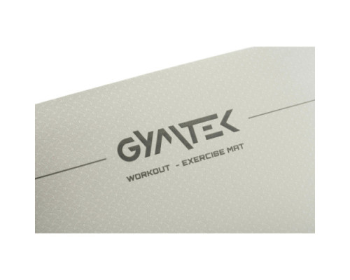 Килимок для фітнесу та йоги Gymtek Premium TPE 0,6 см сіро-чорний