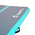 Килимок надувний Airtrack inSPORTline Airstunt 300x100x10 см, сіро-бірюзовий