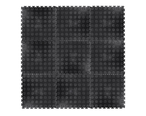 Килимок для підлоги з важким режимом inSPORTline Avero 0,6 см пазли - чорний