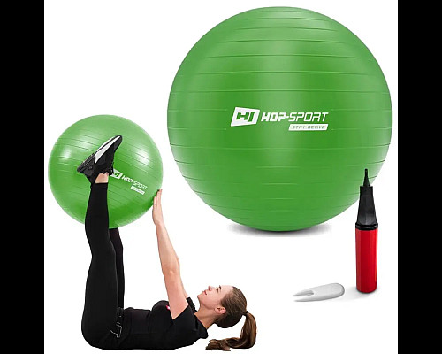 Фітбол Hop-Sport 65 см зелений + насос