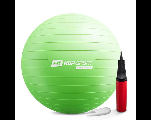 Фітбол Hop-Sport 65 см зелений + насос
