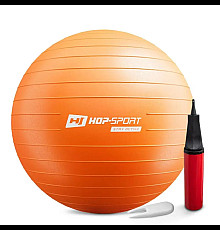 Фітбол Hop-Sport 65 см помаранчевий + насос