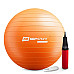 Фітбол Hop-Sport 65 см помаранчевий + насос