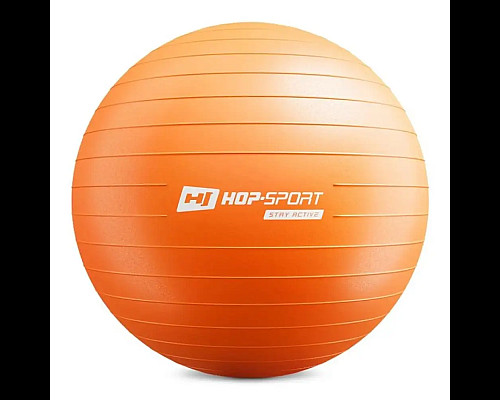 Фітбол Hop-Sport 65 см помаранчевий + насос