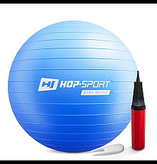 Фітбол Hop-Sport 65 см синій + насос 
