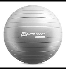 Фітбол Hop-Sport 65 см сріблястий + насос 