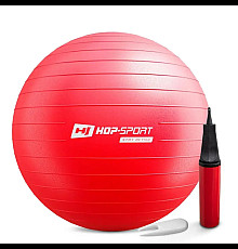 Фітбол Hop-Sport 65 см червоний + насос
