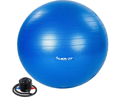 Гімнастичний м'яч з насосом Movit 55 cm - синій