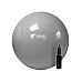 М'яч для фітнесу WCG 75 Anti-Burst 250 кг сірий + насос