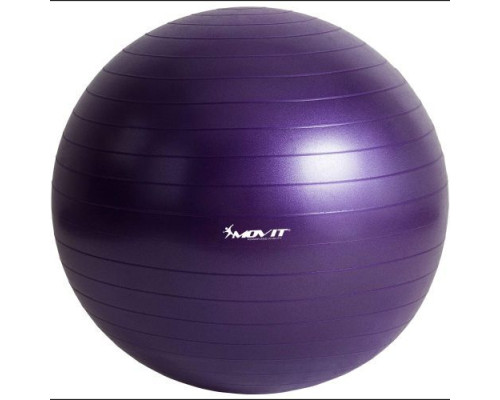Гімнастичний м'яч з насосом MXSTP 75 cm MOVIT - фіолетовий