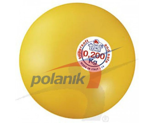 М'яч гумовий TRIAL суперсофт 0,20 кг жовтий