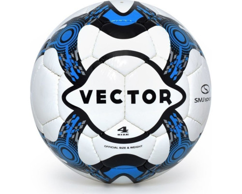 Футбольний м'я SMJ sport Piłka VECTOR розмір 4 біло-блакитний Футбольний м'я SMJ sport Piłka VECTOR розмір 4 біло-блакитний