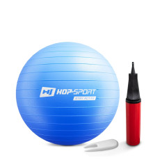 Фітбол Hop-Sport 55 см синій + насос 2020