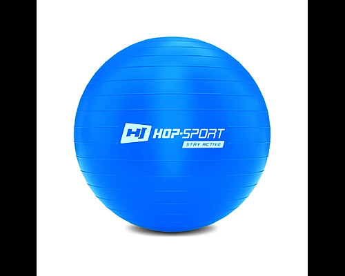 Фітбол Hop-Sport 45 см блакитний + насос 2020 Фітбол Hop-Sport 45 см блакитний + насос 2020