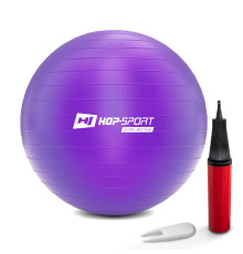 Фітбол Hop-Sport 75 см фіолетовий + насос 2020