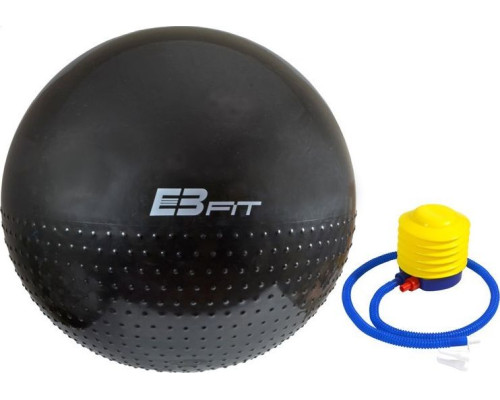Гімнастичний м'яч Eb Fit Half Fit 75cm - чорний Гімнастичний м'яч Eb Fit Half Fit 75cm - чорний