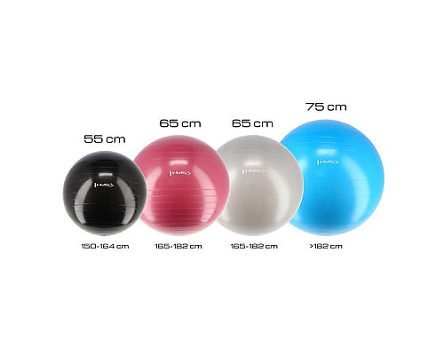 Гімнастичний м'яч HMS YB01N 75 см, блакитний