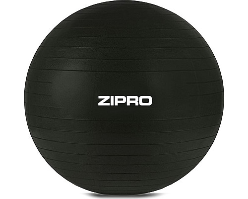 М'яч гімнастичний Zipro Anti-Burst 55 см, чорний М'яч гімнастичний Zipro Anti-Burst 55 см, чорний