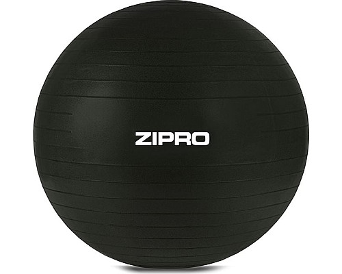 М'яч гімнастичний Zipro Anti-Burst 65 см, чорний М'яч гімнастичний Zipro Anti-Burst 65 см, чорний