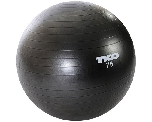 Гімнастичний м'яч TKO Fitness 75cm (122FBP-BK-75) - чорний Гімнастичний м'яч TKO Fitness 75cm (122FBP-BK-75) - чорний