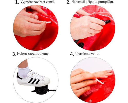 Гімнастичний м'яч з насосом Movit 55 cm - червоний