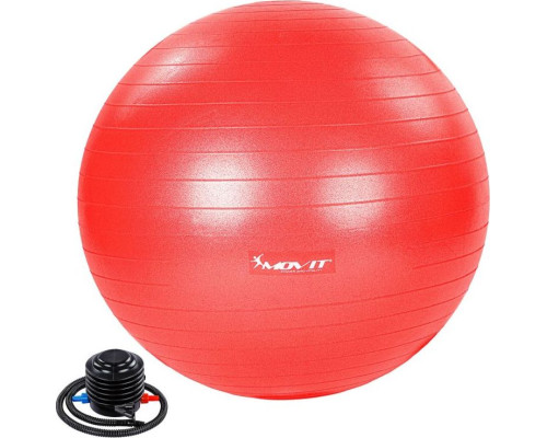 Гімнастичний м'яч з насосом Movit 65 cm - червоний Гімнастичний м'яч з насосом Movit 65 cm - червоний