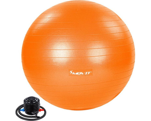 Гімнастичний м'яч з насосом Movit 55 cm - помаранчевий Гімнастичний м'яч з насосом Movit 55 cm - помаранчевий