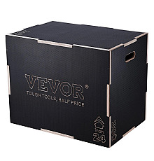 Пліометричний бокс VEVOR 30/24/20 дюймів, чорний