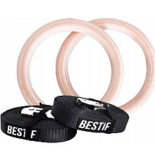 Дерев'яні кільця для кросфіту Bestif (BKG02)
