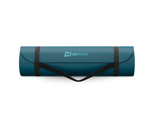 Коврик для йоги Hop-Sport HS-NB010GM NBR 1см темний морський Коврик для йоги Hop-Sport HS-NB010GM NBR 1см темний морський
