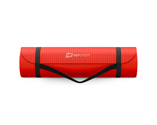 Коврик для йоги Hop-Sport HS-NB010GM NBR 1см яскраво-червоний Коврик для йоги Hop-Sport HS-NB010GM NBR 1см яскраво-червоний