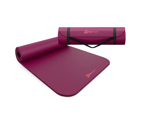 Коврик для йоги Hop-Sport HS-NB015GM NBR 1,5см ягідний Коврик для йоги Hop-Sport HS-NB015GM NBR 1,5см ягідний