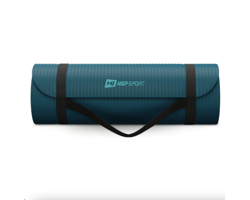 Коврик для йоги Hop-Sport HS-NB015GM NBR 1,5см темний морський Коврик для йоги Hop-Sport HS-NB015GM NBR 1,5см темний морський