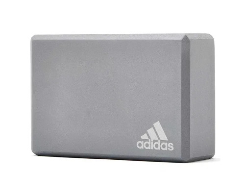 Блок для йоги Adidas Yoga Block 22,8 x 15,2 x 7,6 см, сірий