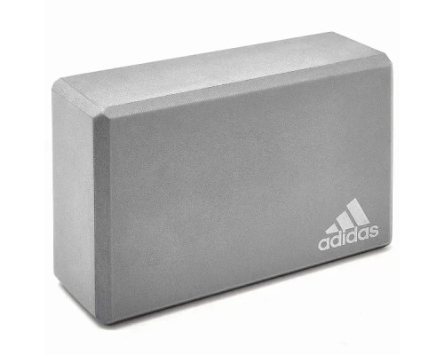 Блок для йоги Adidas Yoga Block 22,8 x 15,2 x 7,6 см, сірий