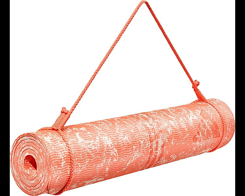Килимок для йоги Adidas Camo Yoga Matte 5 мм, кораловий
