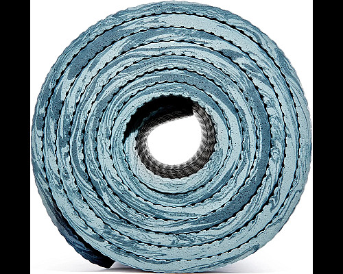 Килимок для йоги Adidas Camo Yoga Matte 5 мм, блакитний