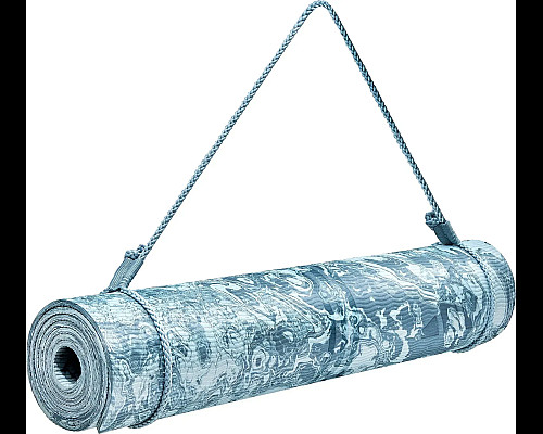 Килимок для йоги Adidas Camo Yoga Matte 5 мм, блакитний