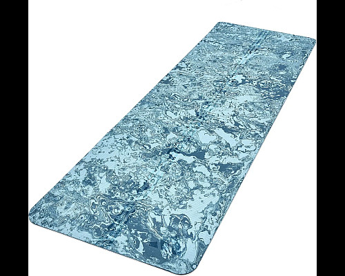Килимок для йоги Adidas Camo Yoga Matte 5 мм, блакитний