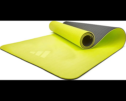 Килимок для йоги Adidas Double Sided Yoga Mat 6 мм, чорно-жовтий