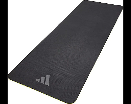 Килимок для йоги Adidas Double Sided Yoga Mat 6 мм, чорно-жовтий
