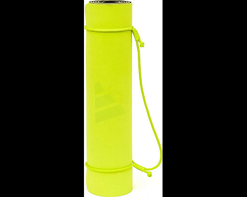 Килимок для йоги Adidas Double Sided Yoga Mat 6 мм, чорно-жовтий