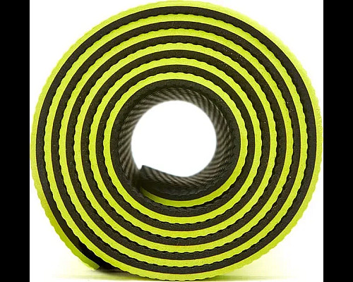Килимок для йоги Adidas Double Sided Yoga Mat 6 мм, чорно-жовтий