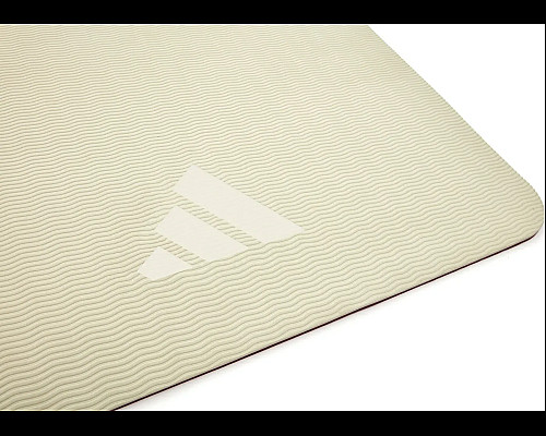 Килимок для йоги Adidas Double Sided Yoga Mat 6 мм, біло-рожевий