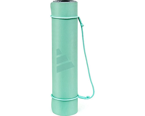 Двосторонній килимок для йоги Adidas Double Sided 176 х 61 х 0,6 см, зелено-синій