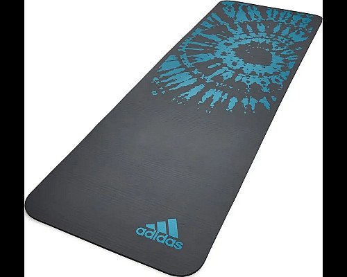 Килимок для йоги Adidas Tie-Dye Yoga Mat 1 мм, чорно-синій