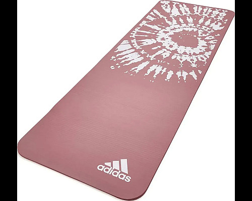 Килимок для йоги Adidas Tie-Dye Yoga Mat 1 мм, рожево-білий