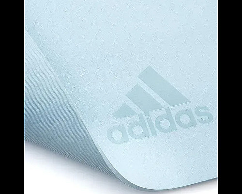 Килимок для йоги Adidas Premium Yoga Mat 5 мм, блакитний