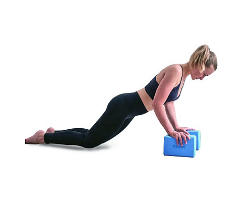 Блок для йоги York Fitness блакитний Блок для йоги York Fitness блакитний