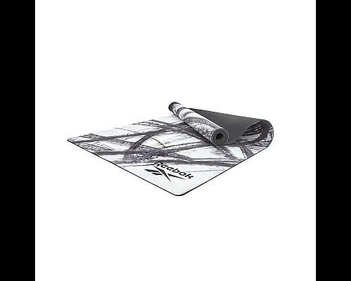 Килимок для йоги Reebok Natural Rubber Yoga Mat 32 мм, біло-сірий
